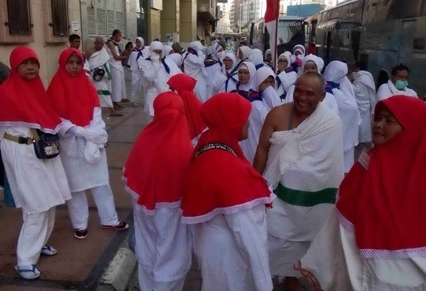 JCH Kloter 18 saat mengikuti umroh sunnah